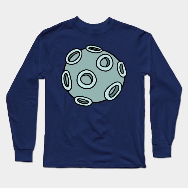 Cratered Planet Long Sleeve T-Shirt by saradaboru